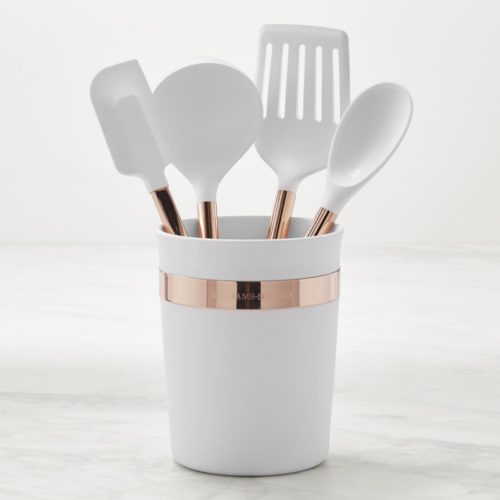 Silicone 5-Piece Tools with Copper Handles Set