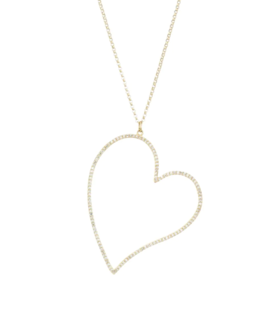 NINA GILIN  14K Yellow Gold & Diamond Heart Pendant Necklace  $2,280