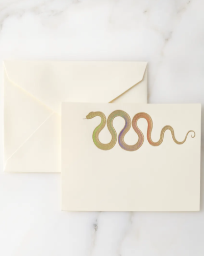 BERNARD MAISNER  Hand-Painted Snake Note Cards with Envelopes  $120