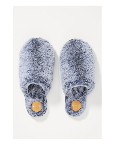 FAR AWAY FROM CLOSE  Margot Faux Fur Slippers  $38