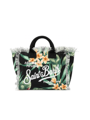 MC2 SAINT BARTH  tropical leaves canvas small bag  $85