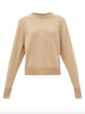 CHLOÉ  Festive monogram-embroidered cashmere sweater  $1,250
