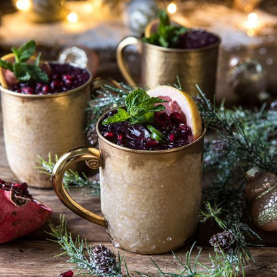 Spicy Pomegranate Moscow Mule