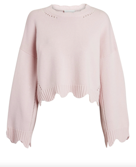 3.1 PHILLIP LIM  scalloped wool-cashmere sweater  $425