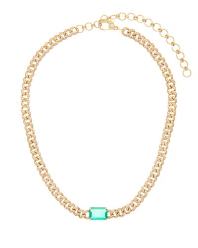 SHAY  diamond pavé, emerald and 18kt gold choker  $26,200