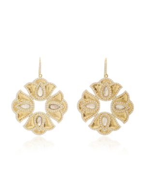 AMRAPALI  kaliyana 18k gold, labradorite & diamond earrings  $16,995