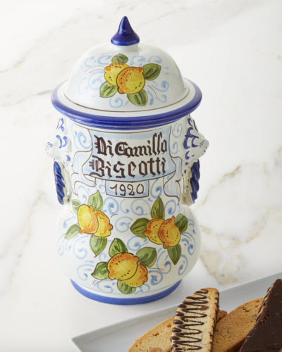 DICAMILLO BAKING CO  Il Faso Limone e Leone Biscotti Jar, 13 oz.  $185