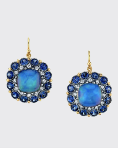 ARMAN SARKISYAN  Opal And Sapphire Earrings 2  $21,480