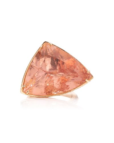 KARMA EL KHALIL  Morganite Rose-Gold Ark Ring  $32,890
