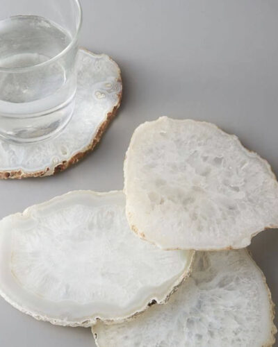 WEST ELM  clouded agate coasters  $40