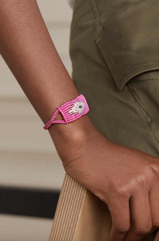 Mari Jasmine Louis Vuitton UNICEF Silver Lockit Color Bracelet