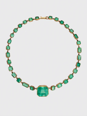 JUDY GEIB Colombian Emerald Short Riviere Necklace